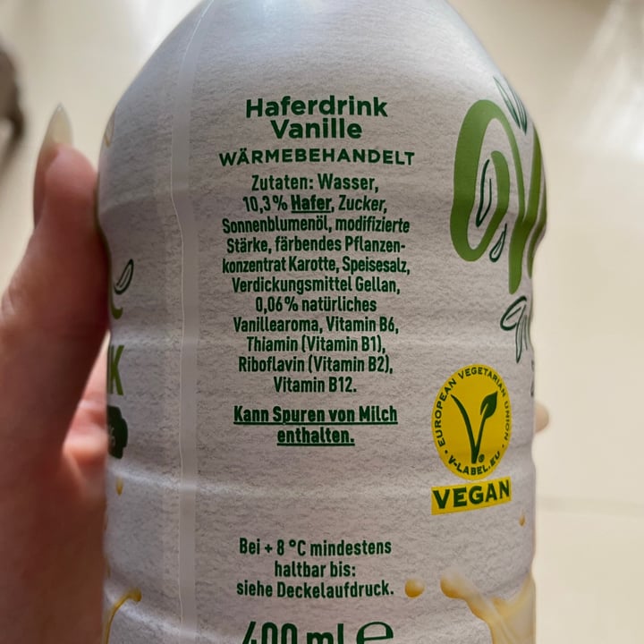 photo of Müller Vegan Drink Vanille shared by @eventuelli on  25 May 2021 - review