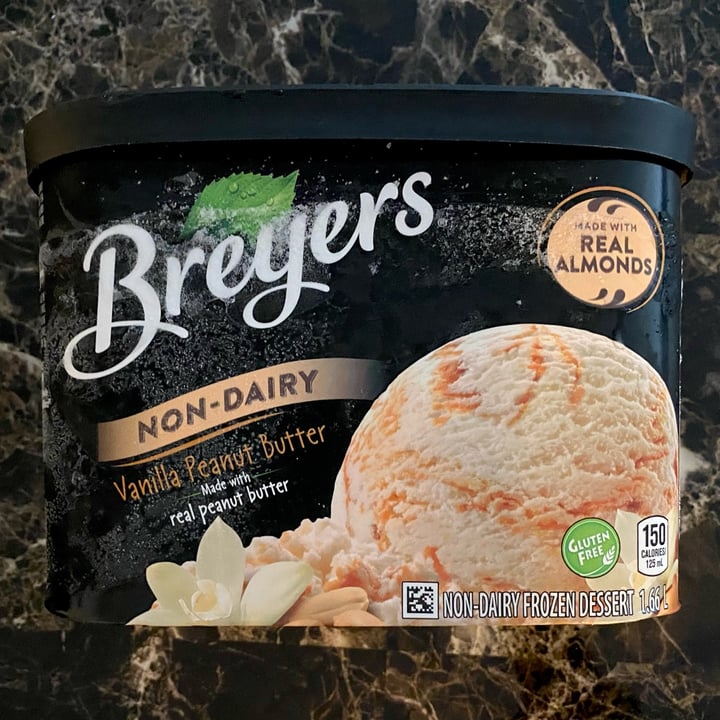 photo of Breyers Non Dairy Vanilla & Peanut Butter Ice Cream shared by @6ixvegan on  04 Dec 2021 - review