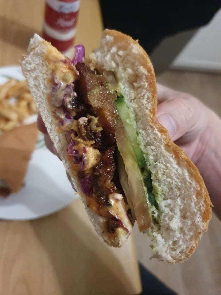 review photo of Dr Phil-Afel Vegan Goods Sticky Rib Burger shared by @yunggalac on 30 Jun 2020 - review