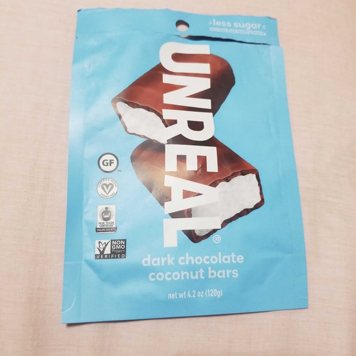 photo of UNREAL Dark Chocolate Coconut Bars shared by @groovygreens on  25 Jan 2022 - review