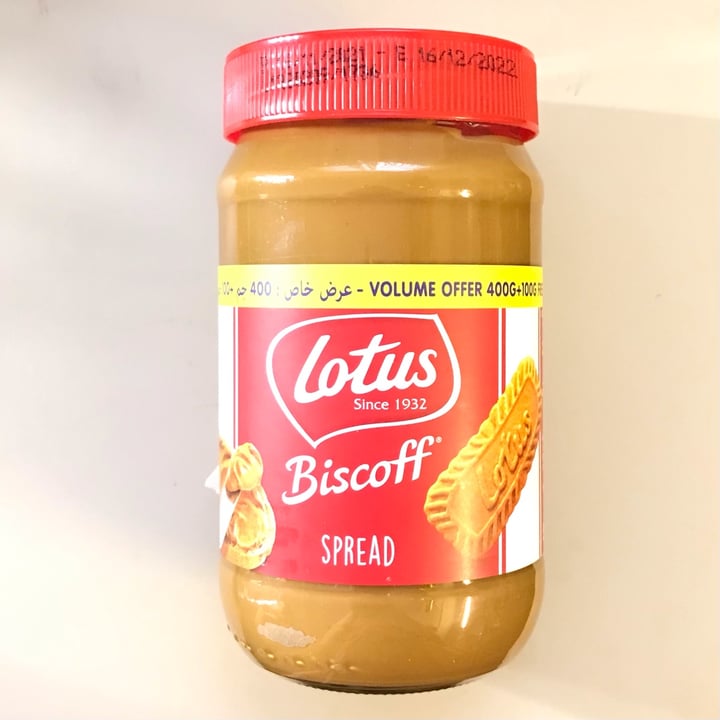 photo of Lotus Biscoff original caramelised biscuit spread shared by @veganforanimal on  18 Jun 2022 - review