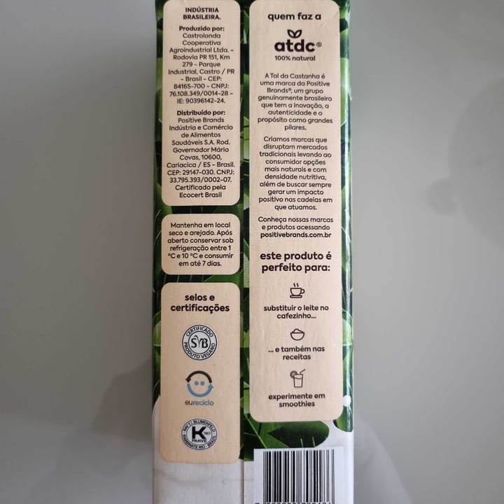 review photo of A Tal da Castanha Leite de castanha de caju e coco shared by @gabidavet on 08 Sep 2022 - review