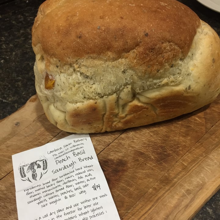 photo of Cambera Farm Bakery Peach basil sourdough shared by @awinter141 on  19 Aug 2021 - review