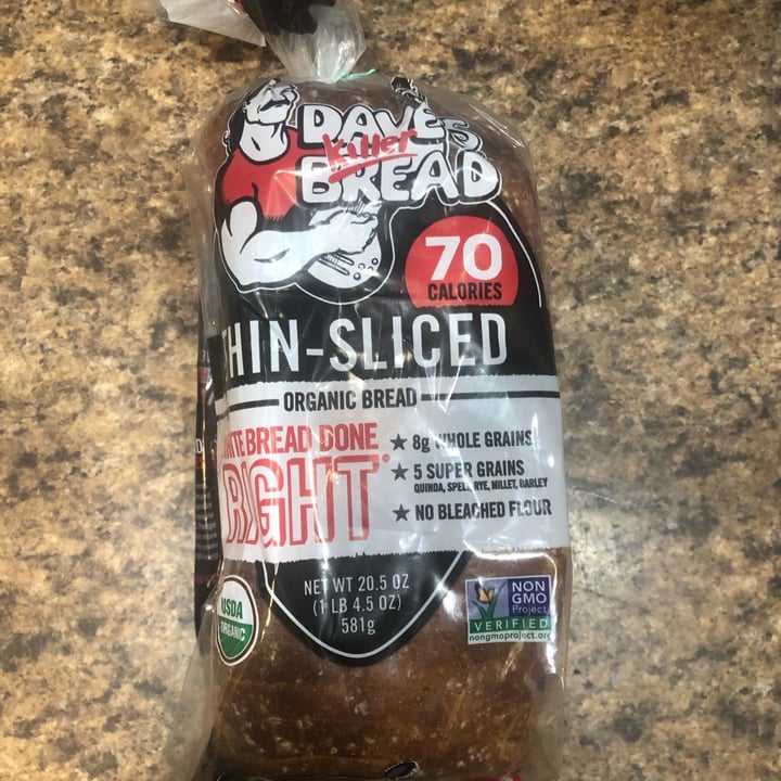 photo of Dave's Killer Bread Thin sliced white bread shared by @srw4 on  23 Apr 2022 - review