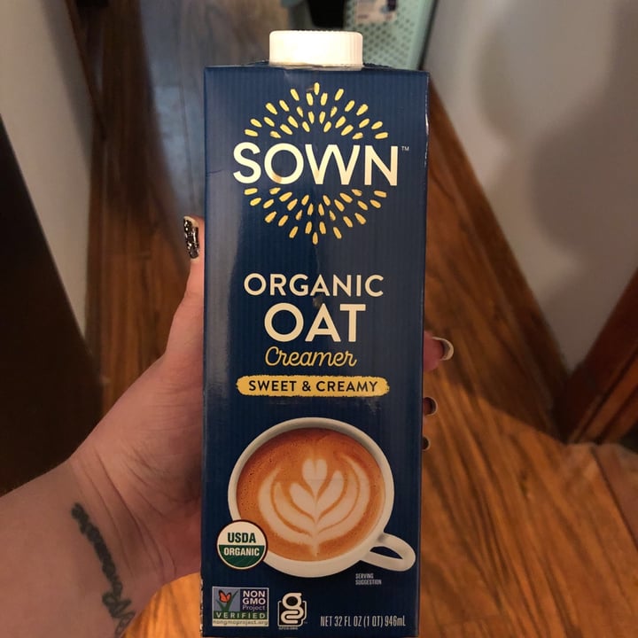 photo of Sown Organic Oat Creamer, Sweet and Creamy shared by @punkrockcatlady on  03 Mar 2021 - review