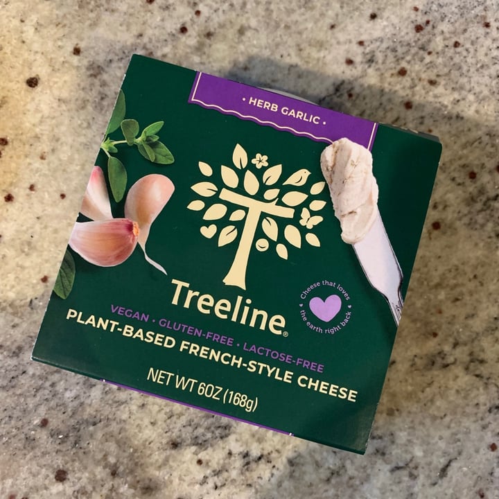 review photo of Treeline Cheese Herb Garlic French Style Treenut Cheese shared by @holisticherbivore on 05 Jun 2021 - review