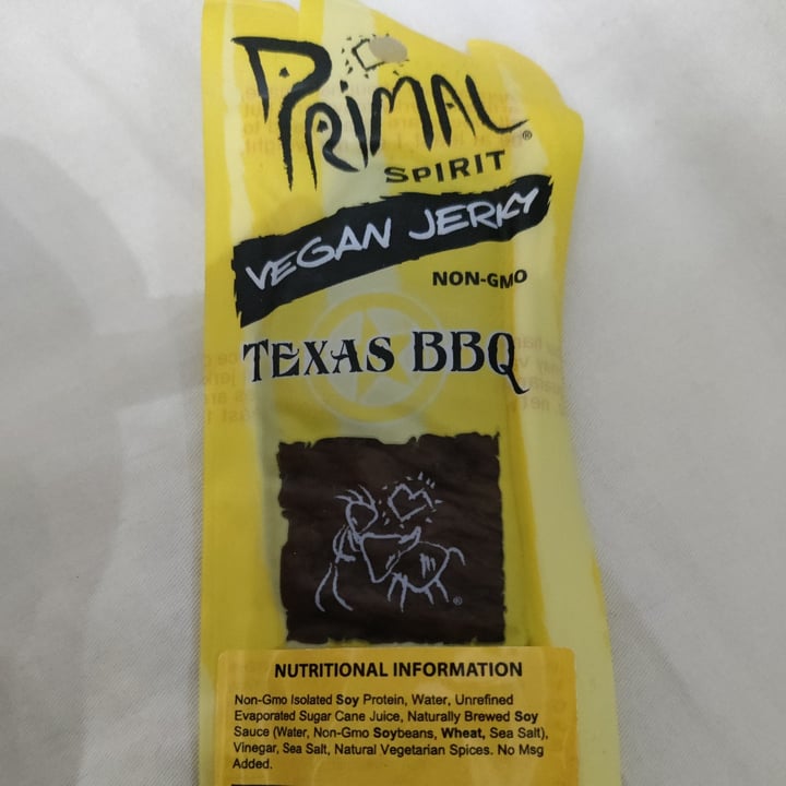 photo of Primal Spirit Vegan Jerky Texas bbq shared by @lysergicmo on  15 Oct 2022 - review