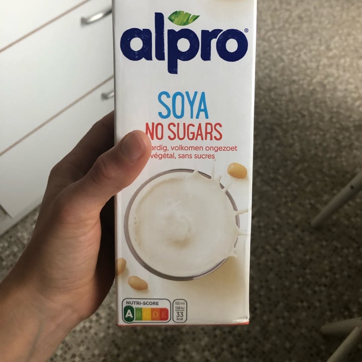 photo of Alpro Organic Soya No Sugar shared by @laveganamasmolona on  09 Apr 2022 - review