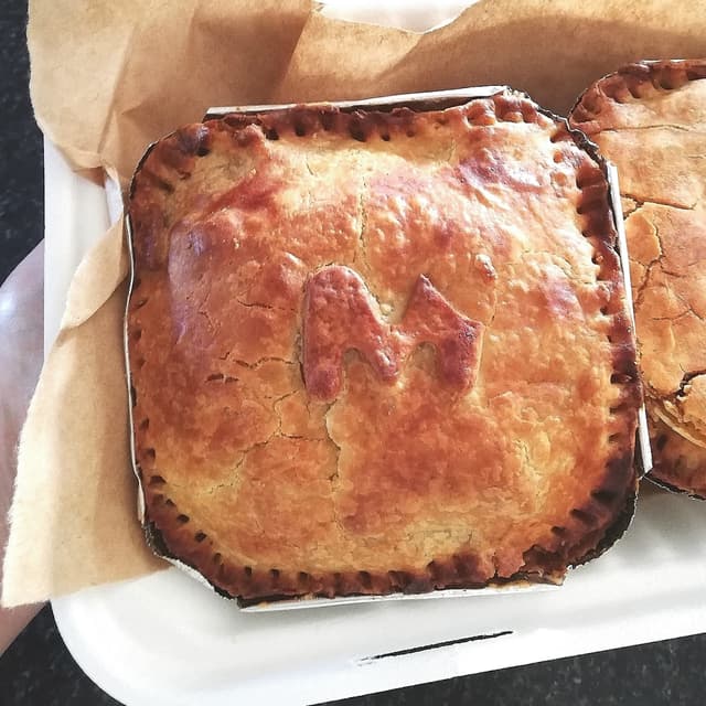 Foto do prato “Macaroni and Cheese Pie”