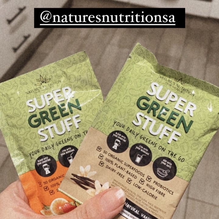 photo of Nature's Nutrition Super Green Stuff - Citrus Berry shared by @vegansaofficial on  01 Oct 2021 - review