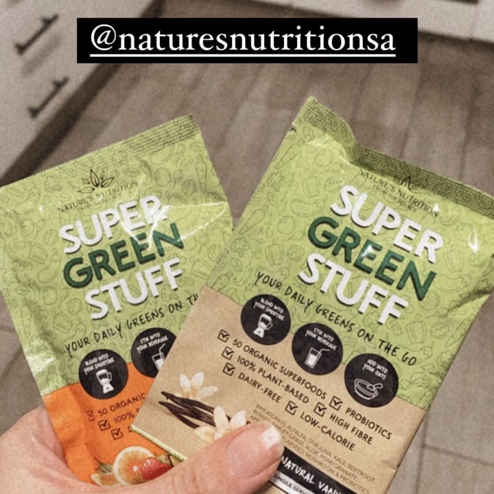 review photo of Nature's Nutrition Super Green Stuff - Citrus Berry shared by @vegansaofficial on 01 Oct 2021 - review