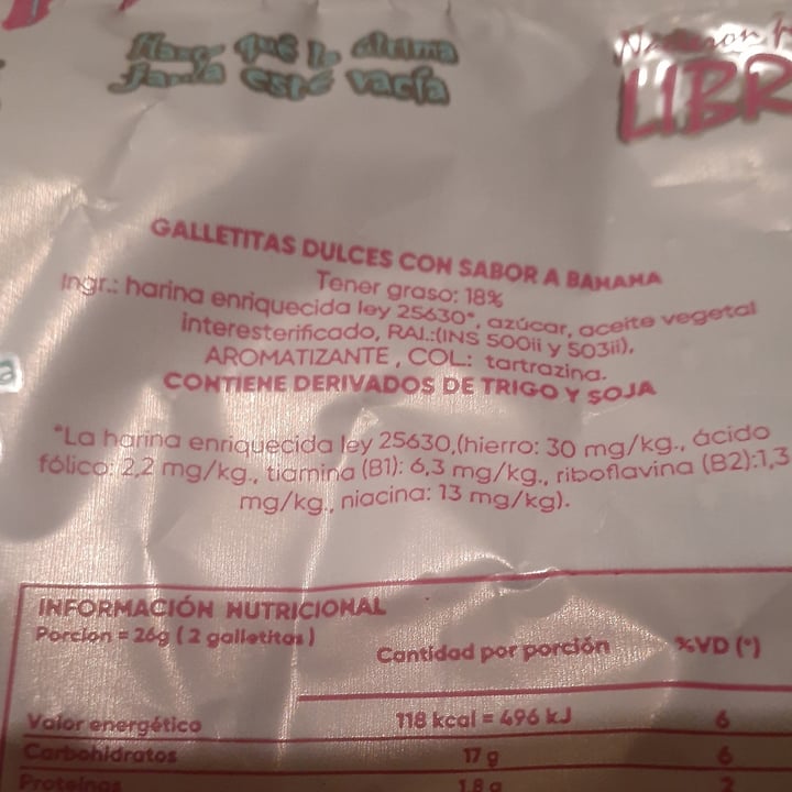 photo of Un Rincón Vegano Bananitas Galletitas Dulces con sabor a Banana shared by @ariirych555 on  17 Feb 2021 - review
