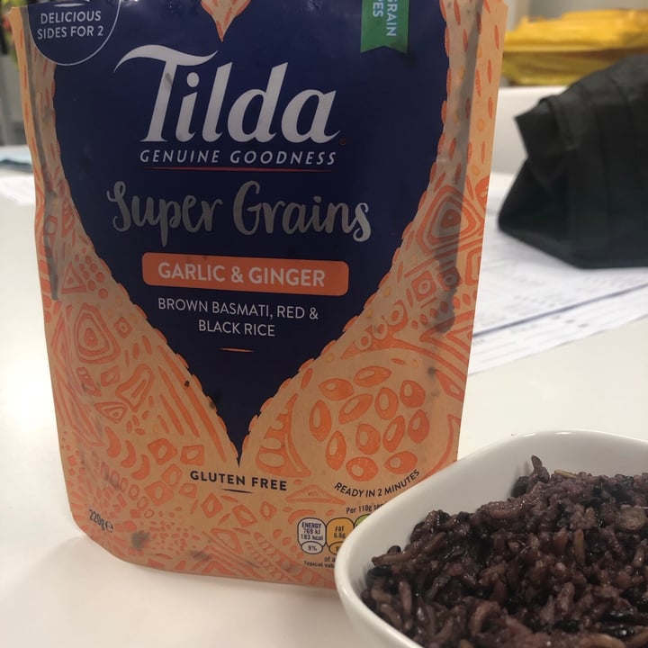 photo of Tilda Super Grains Garlic and Ginger, Brown Basmati,  Red & Black Rice shared by @lolazmama on  14 Jul 2021 - review