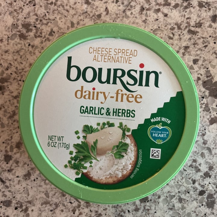 photo of Boursin Boursin dairy free Garlic and Herbs shared by @ohsnapkittykat on  11 Aug 2021 - review