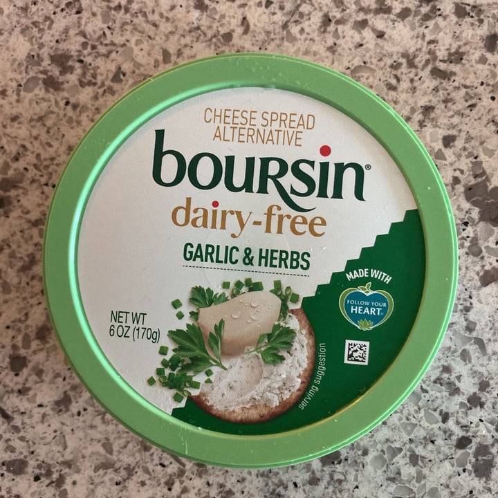 review photo of Boursin Boursin dairy free Garlic and Herbs shared by @ohsnapkittykat on 11 Aug 2021 - review
