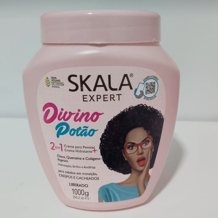 review photo of Skala Creme para pentear Crespo Divino com protetor térmico- linha Expert shared by @sanas on 05 May 2022 - review