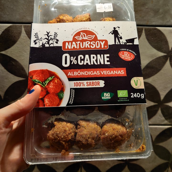 photo of Natursoy Albondigas veganas shared by @katerinapap on  14 Oct 2022 - review