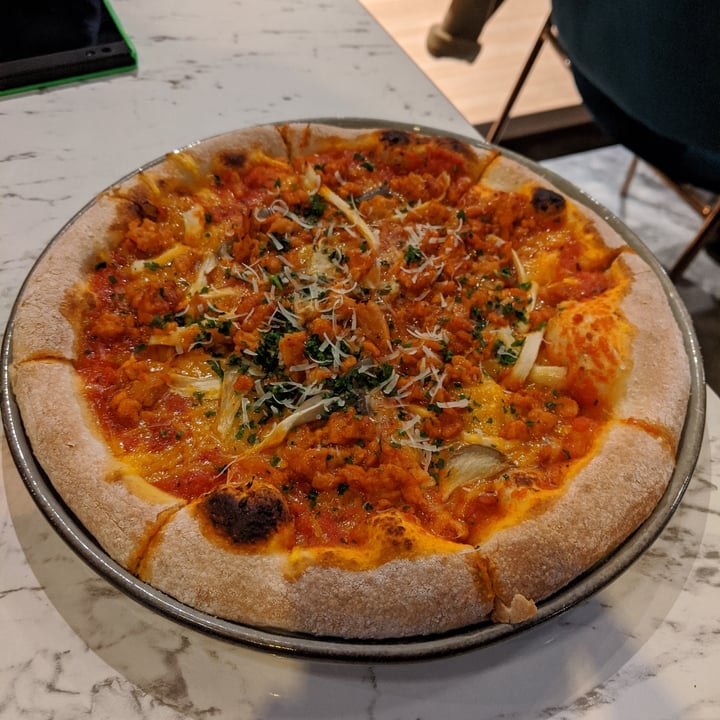review photo of BaganHood 蔬食餐酒館 D-2 Spicy Omnipork, Jalapeno, Mushroom, Onion(Removed) Pizza shared by @addwine on 18 May 2020 - review
