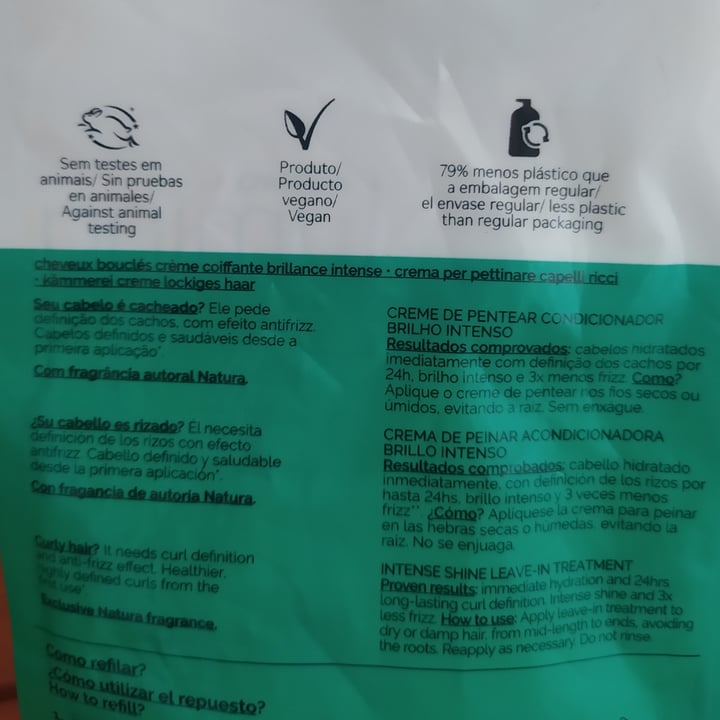 photo of Natura Crema Para Peinar Brillo Intenso Cabellos Rizados shared by @antop07a on  17 Sep 2022 - review