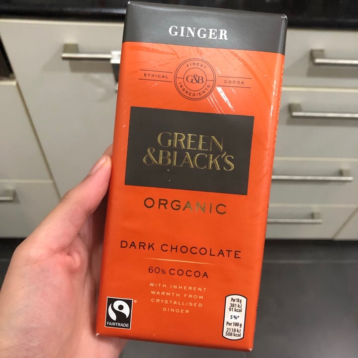 photo of Green & Black's Organic Dark Chocolate with Ginger shared by @aishahalattas on  04 Nov 2020 - review