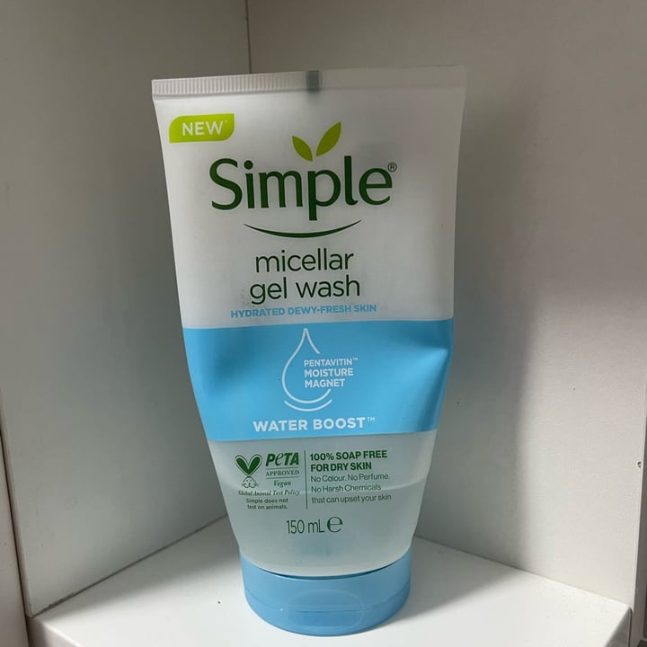 photo of Simple Micellar Facial Gel Wash shared by @vunkalino on  04 Dec 2022 - review