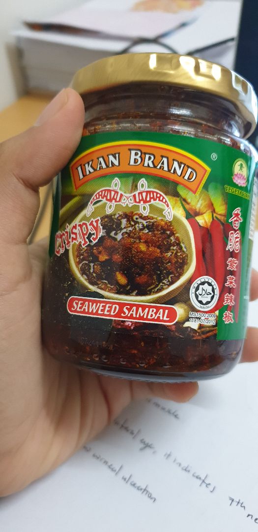review photo of Ikan brand Seaweed Sambal shared by @sinthuvinee on 23 Jun 2019 - review