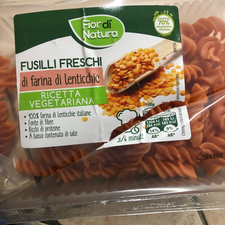 photo of Fior di Natura Fusilli Freschi Lenticchie Freschi shared by @aed62 on  03 Jan 2022 - review