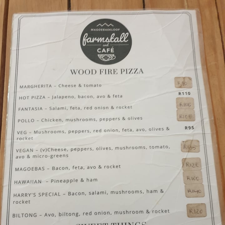 photo of Magoebaskloof Farmstall & Cafe Vegan Pizza shared by @tilana85 on  10 Sep 2021 - review