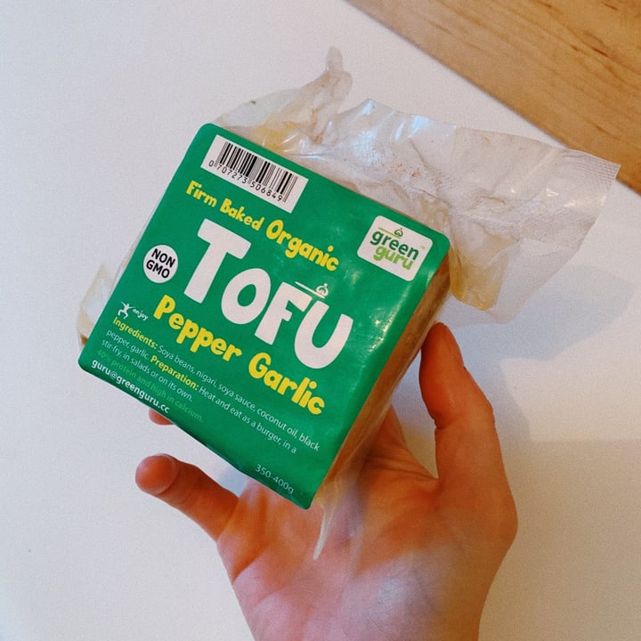 photo of Green Guru Firm Baked Tofu Pepper Garlic shared by @staceylees on  02 Dec 2020 - review