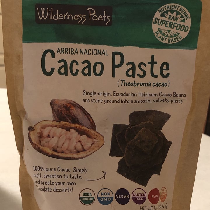 photo of Wilderness Poets Cacao paste shared by @mywildbraveheart on  03 Dec 2021 - review