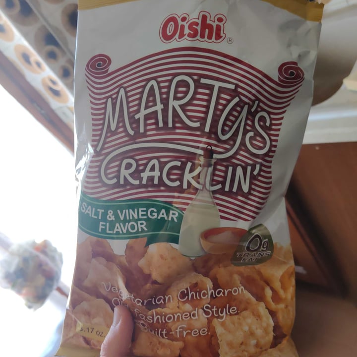 photo of Oishi Marty's Cracklins Vegetarian Chicharons shared by @michelabao on  10 Mar 2022 - review