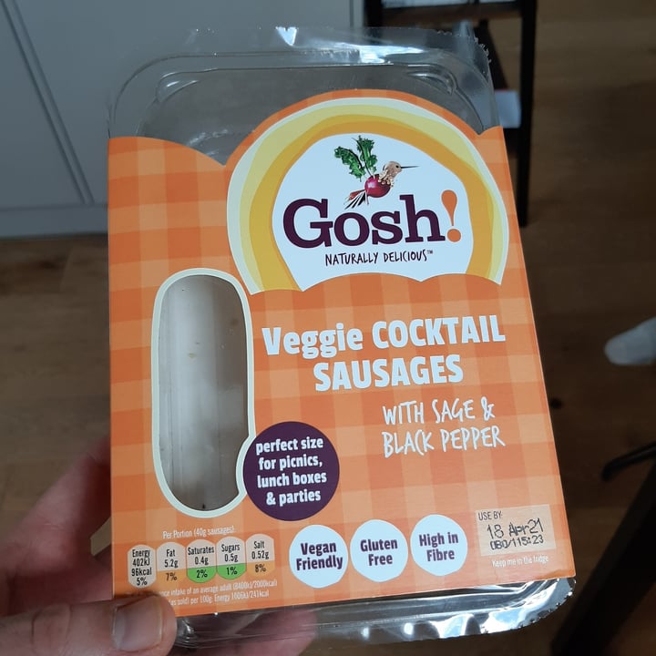 photo of Gosh! Veggie cocktail sausages shared by @mikejuliette on  02 Apr 2021 - review