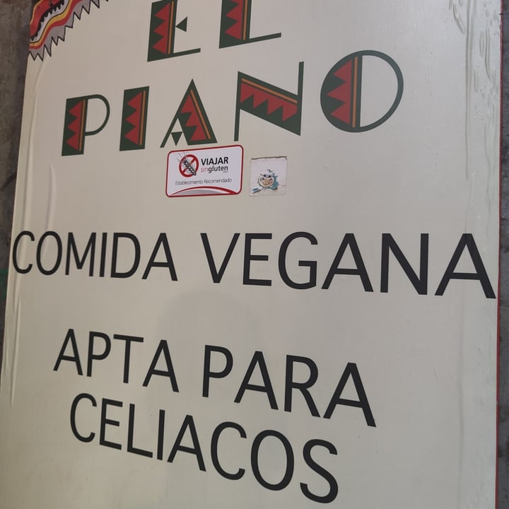 photo of El Piano menú large shared by @desyross on  16 Sep 2022 - review