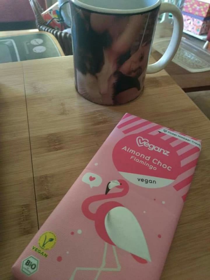 review photo of Veganz Almond Choc Flamingo shared by @camil on 31 Aug 2019 - review