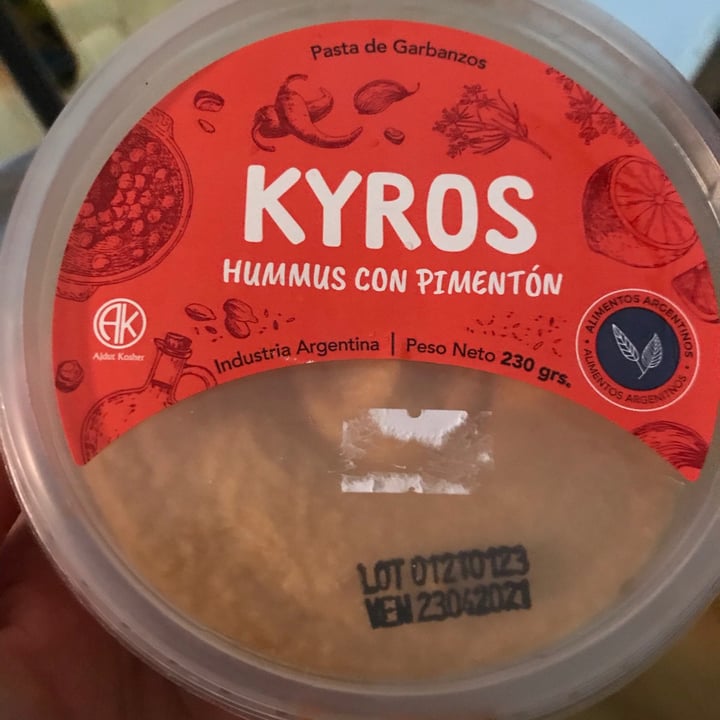 photo of Kyros Hummus con Pimentón shared by @xiara on  14 Feb 2021 - review