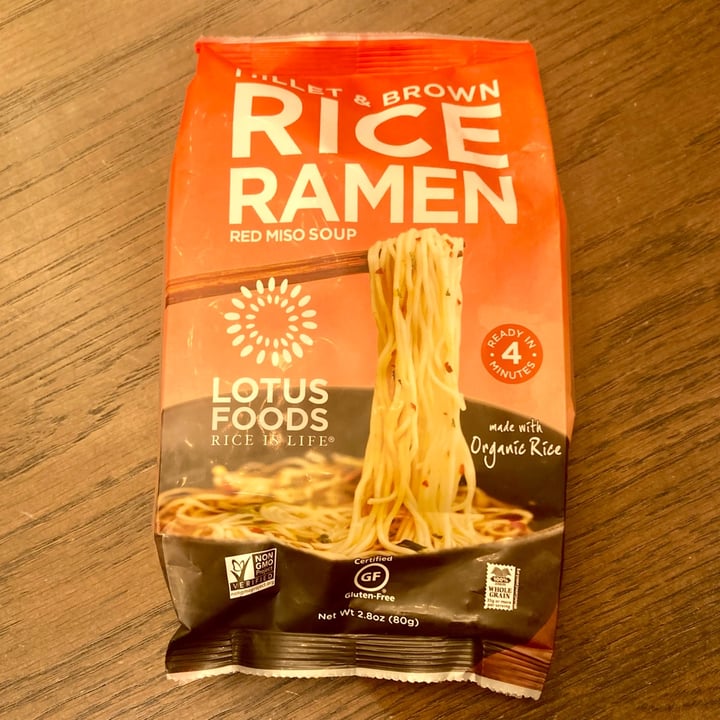 photo of Lotus Foods - Rice Is Life Millet & Brown Rice Ramen shared by @glutenfreevee on  06 Jan 2022 - review