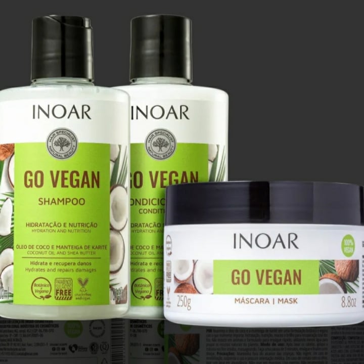 review photo of Inoar go vegan shampoo, condicionador e máscara shared by @maraacbarbosa on 04 May 2022 - review