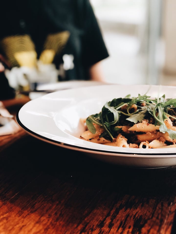photo of PizzaExpress Omnipork™ Penne Aglio Olio shared by @consciouscookieee on  23 Feb 2019 - review