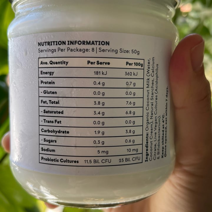 photo of plant culture Natural Coconut yougurt shared by @carlaoliveira on  31 Jan 2022 - review