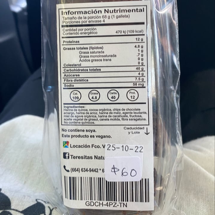 review photo of Teresita's Natural galletas de cacao shared by @burritodechilaquiles on 19 Sep 2022 - review