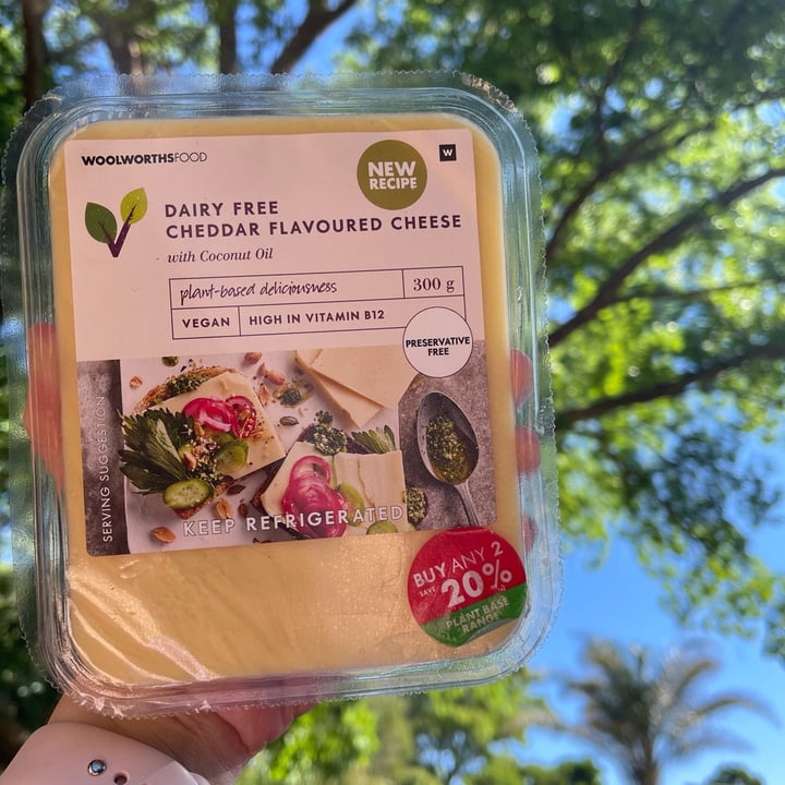 photo of Woolworths Food Dairy Free Cheddar Cheese New Recipe shared by @jeanne-marie on  11 Nov 2021 - review