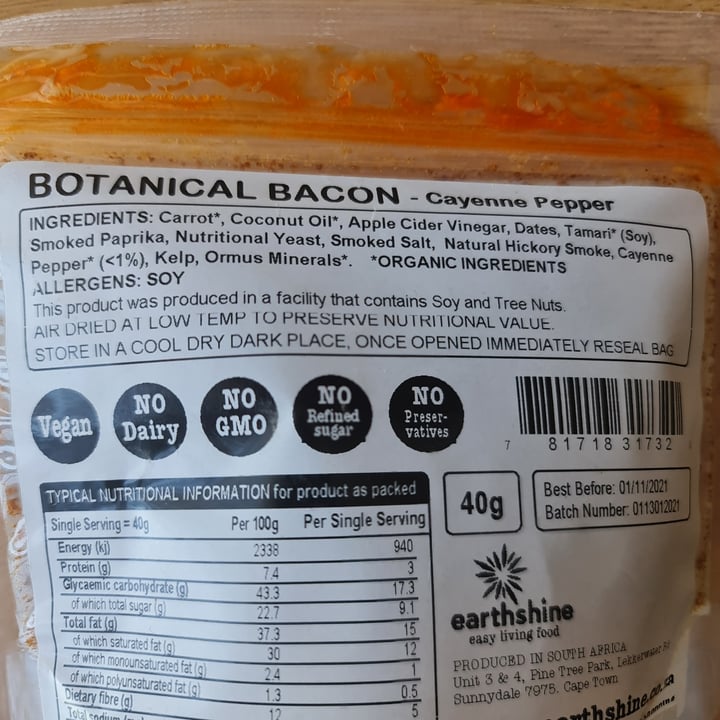 review photo of Earthshine Botanical Bacon Cayenne Pepper Flavor shared by @thebeast on 18 Oct 2021 - review