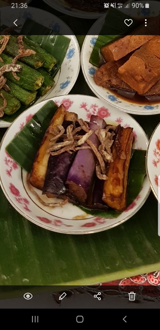 photo of The Peranakan Restaurant Singapore Brinjal With Kicap Manis & Anchovies shared by @sylchew on  28 Nov 2019 - review