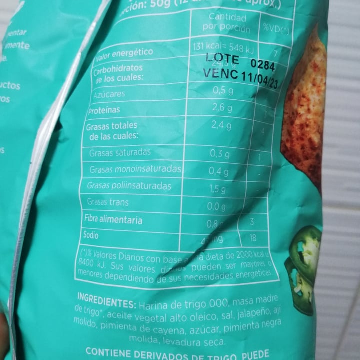 photo of Almadre Chips De Masa Madre Jalapeños shared by @agostinamarconi on  20 Nov 2022 - review