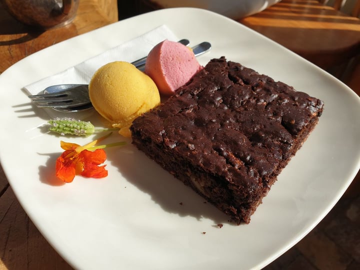 review photo of Grain Mill Chocolate brownie and ice cream shared by @sharkhugger on 28 Aug 2019 - review