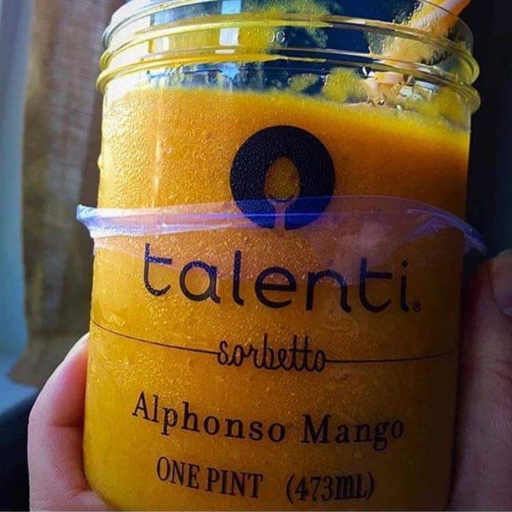 photo of Talenti Gelato Dairy Free Sorbetto Alphanso Mango shared by @idonteatmyfriends on  01 May 2020 - review