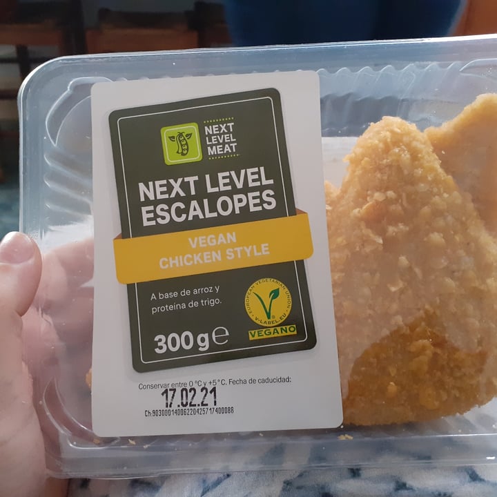 photo of Next Level Meat Next Level Escalopes Vegan Chicken Style shared by @pirita on  16 Mar 2021 - review