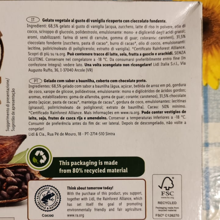 review photo of Gelatelli Vegan Ice Cream With Chocolate shared by @norshadows on 03 Jun 2022 - review