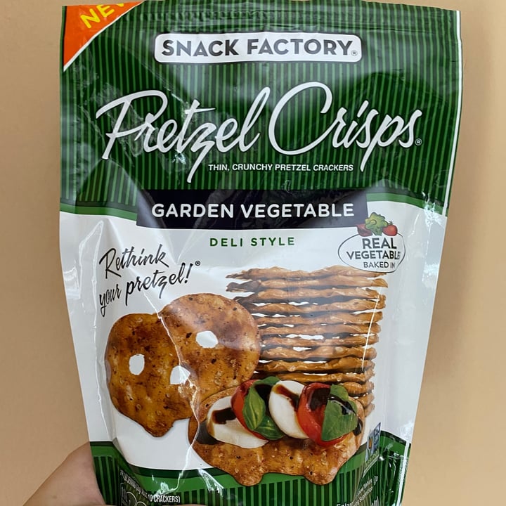 photo of Snack Factory Pretzel Crisps - Garden Vegetable shared by @vegpaige on  27 Jul 2020 - review