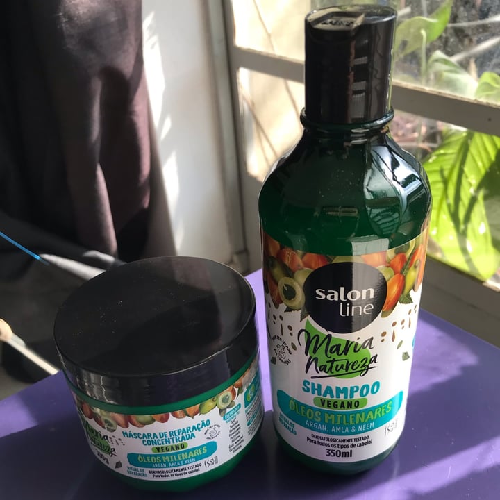 photo of Salon line Maria natureza shampoo e condicionador shared by @diamancio on  22 Apr 2022 - review